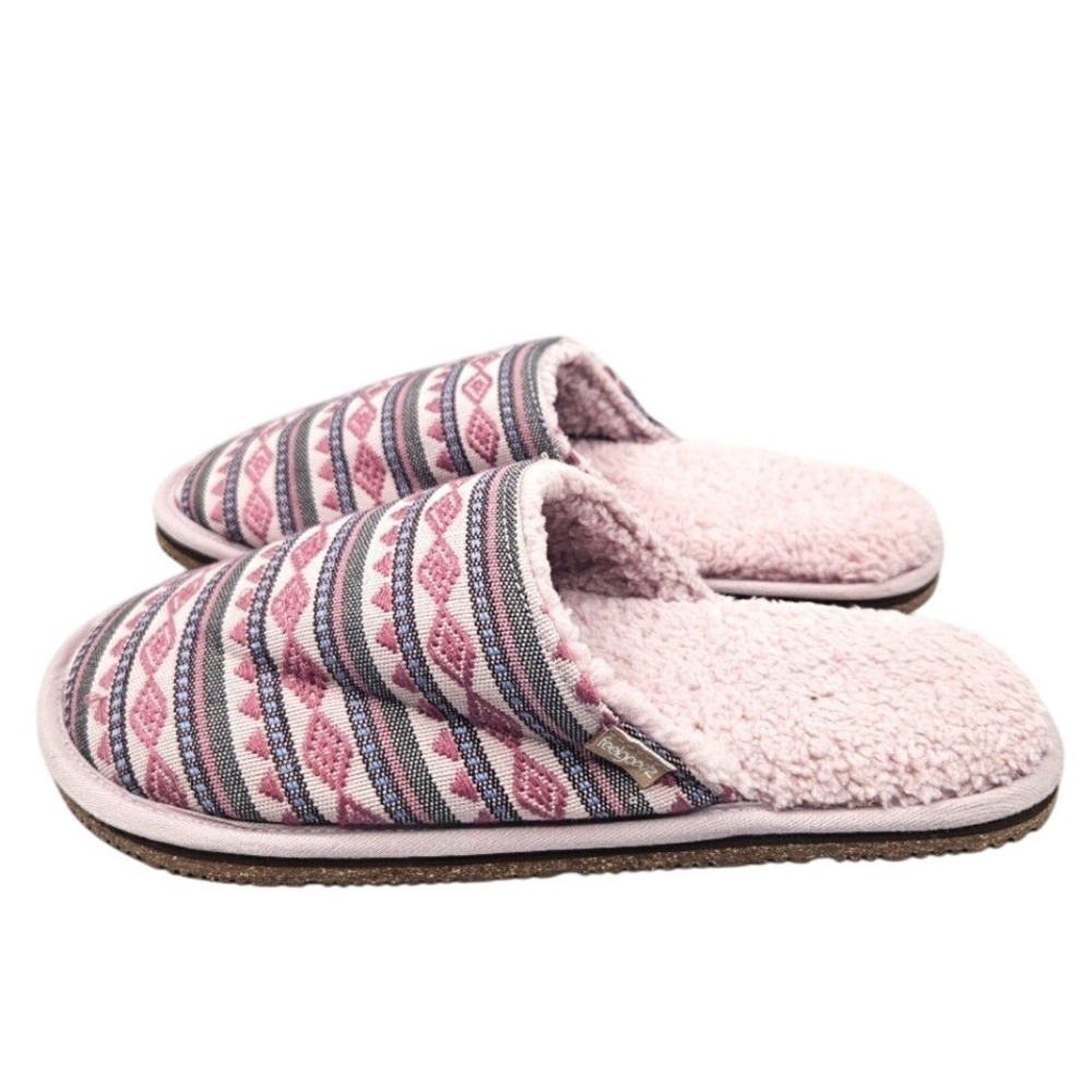 Feelgoodz Equinox Plumeria‎ Mule Slippers Size Medium 8-9